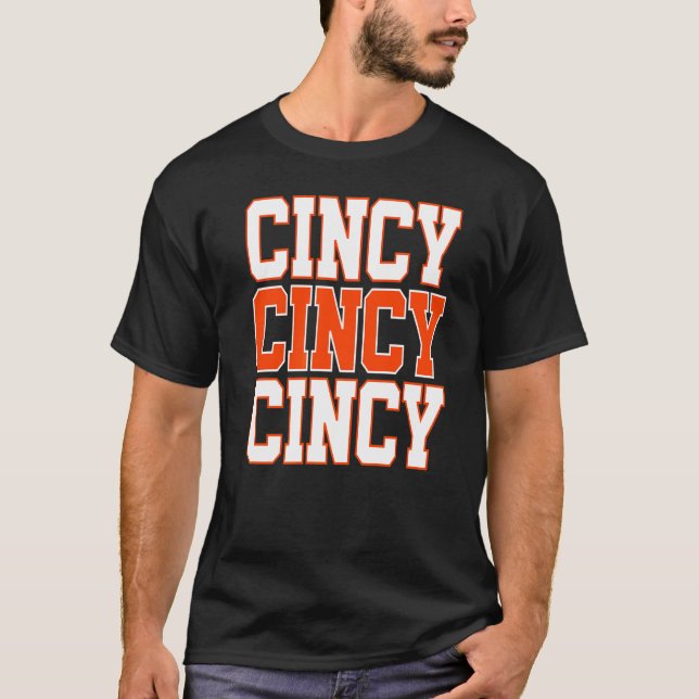 Camiseta Cincy 'nati Cincinnati Oh Pareja Familiar Pareja T (Anverso)