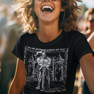 CAMISETA CINDERELLA BIBLIA BEDROCK, CASTILLO, RESCUTAR LA N