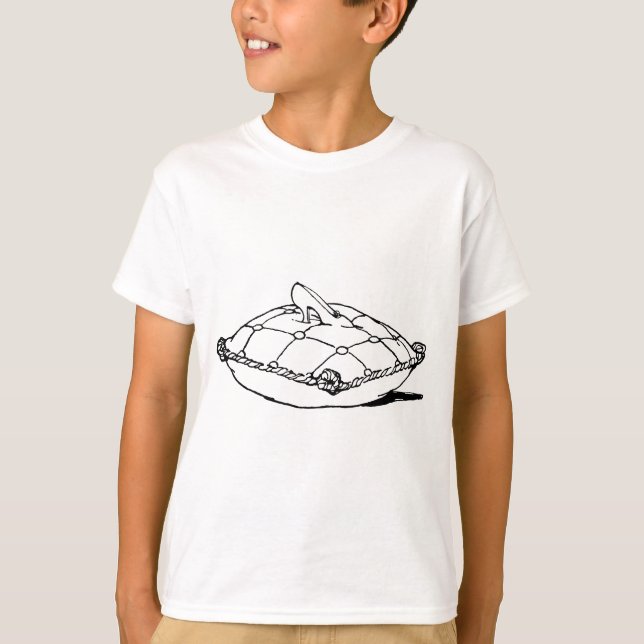 Camiseta Cinderella Slipper Vintage Fairytale Art (Anverso)
