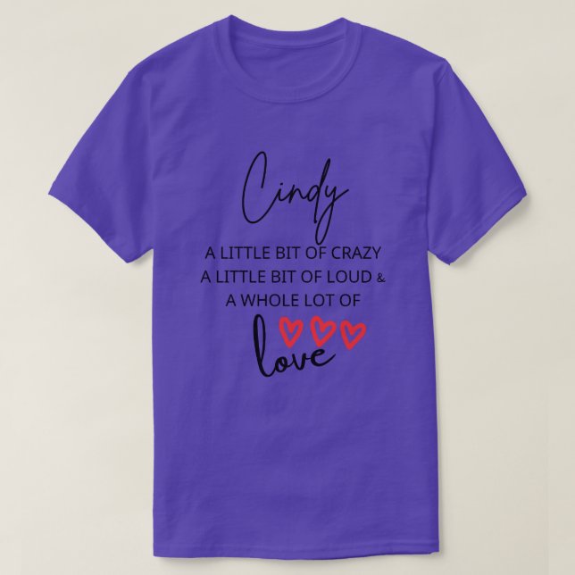 Camiseta Cindy Colorful Love (Diseño del anverso)