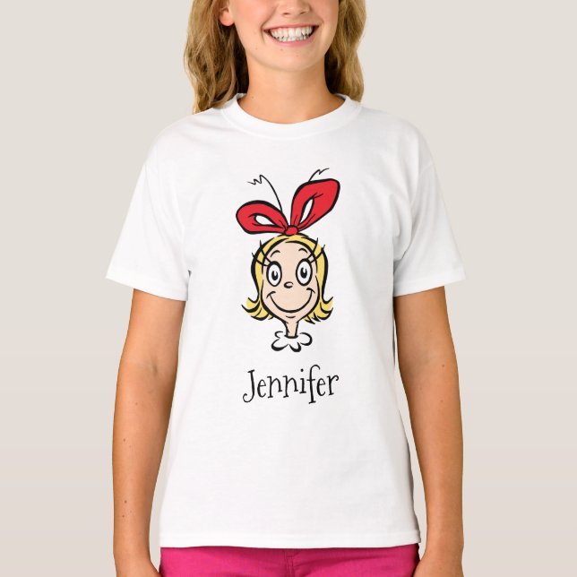 Camiseta Cindy-Lou quién es bueno (Anverso)