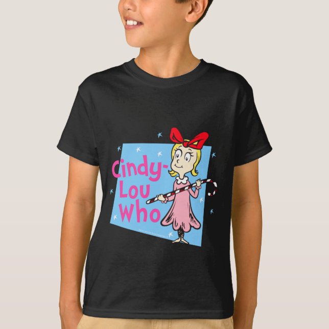 Camiseta Cindy Lou Who Candy Cane  (Anverso)