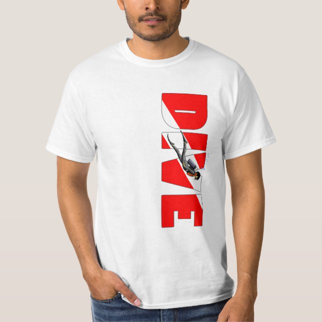 Camiseta CINE DE buceo de Scuba (Anverso)