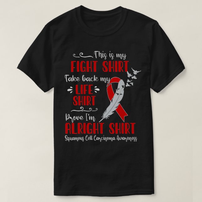 Camiseta Cine de células escamosas mujeres Conciencia mi lu (Diseño del anverso)