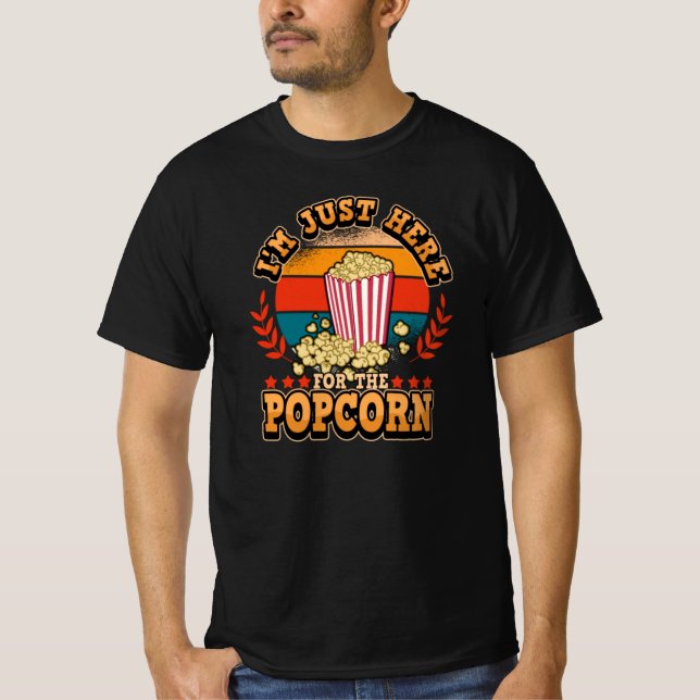 Camiseta Cine de cine retro Cine Popcorn Divertido (Anverso)