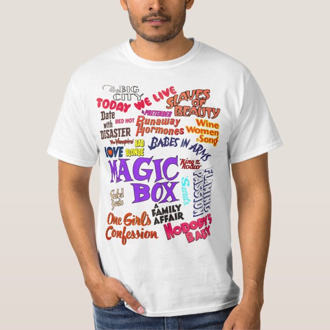 Camiseta Cine de época Citas frases de texto (Anverso)