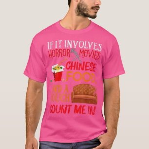 Camiseta Cine De Horror De La Comida China Y El Sillón Aman
