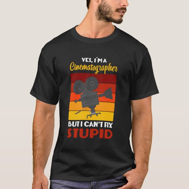 Camiseta Cine Entusiasta de cine (Anverso)