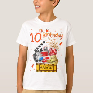 Camiseta Cine Fiesta Cine Teatro Cumpleaños coincidiendo c