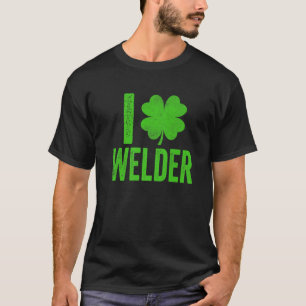 Camiseta Cine Love Welder Shamrock Irish Happy St Patricks