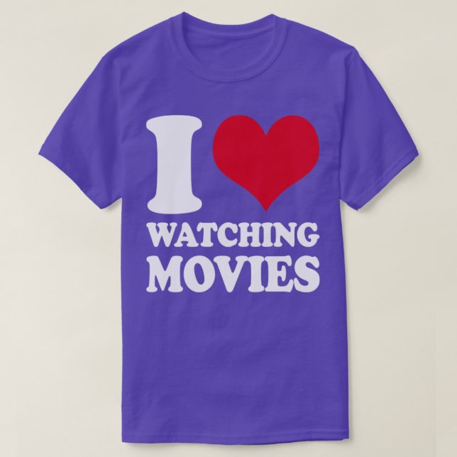 Camiseta Cine me encanta ver películas (Diseño del anverso)