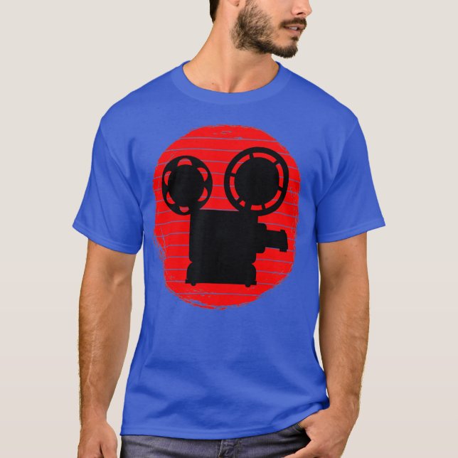 Camiseta Cine retro vintage con película creativa (Anverso)