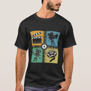 Camiseta Cineasta Actor Director Cine Cámara de cine Lover