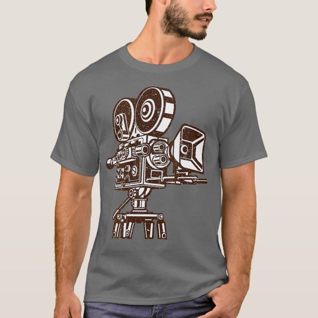 Camiseta Cineasta de cámara de películas _nxpl (Anverso)