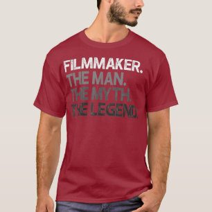 Camiseta Cineasta Mens Director de Cine Maker Man The Myth