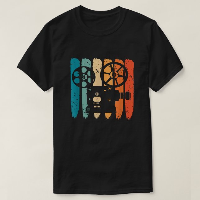 Camiseta Cineasta Retro Director de Cine Cinematógrafo (Diseño del anverso)