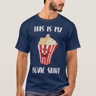 Camiseta Cinema Cinema Food Chips Candy Series Movies Popco