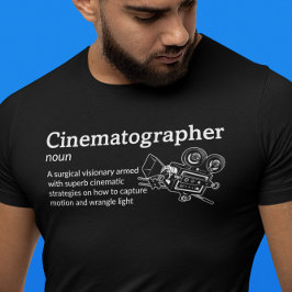Camiseta Cinematógrafo Definición Modo Oscuro - Película