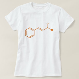 Camiseta Cinnamaldehído Fórmula química molecular