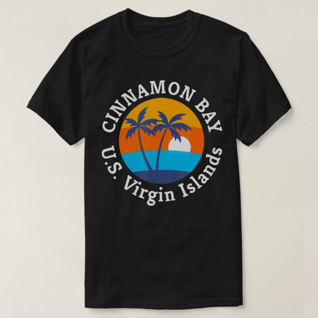 Camiseta Cinnamon Bay Beach Islas Vírgenes Estadounidenses  (Diseño del anverso)