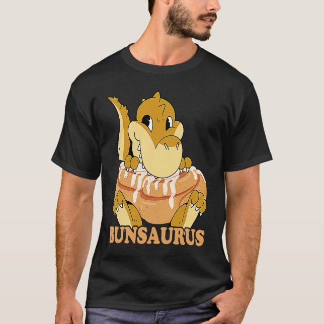 Camiseta Cinnamon Bun Dinosaur Sweet Pastry Dino Cinnamon R (Anverso)