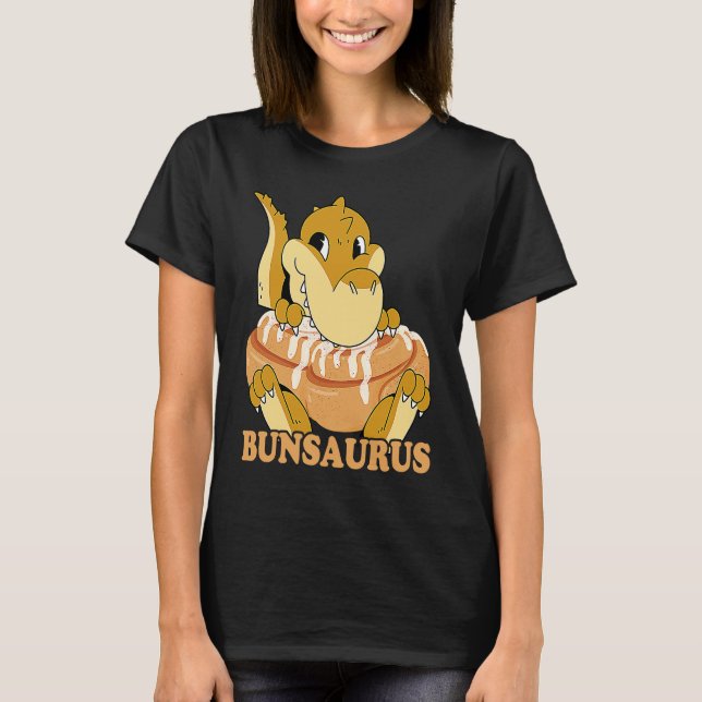 Camiseta Cinnamon Bun Dinosaur Sweet Pastry Dino Cinnamon R (Anverso)