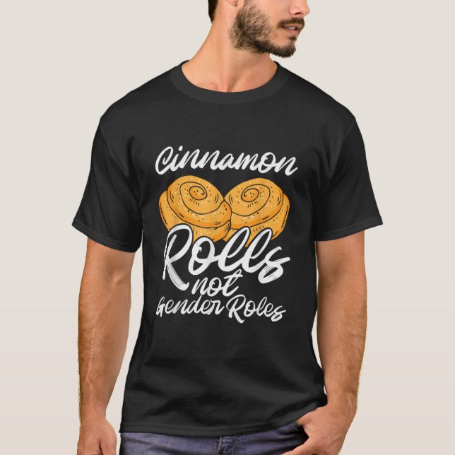 Camiseta Cinnamon Rolls Not Gender Roles-Non-Binary Gender  (Anverso)