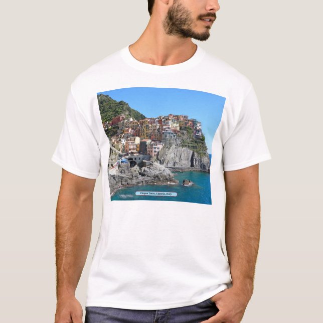 Camiseta Cinque Terre, Liguria, Italia (Anverso)