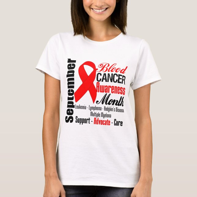 Camiseta Cinta 2 del mes de la conciencia del cáncer de (Anverso)