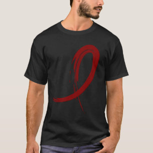 Camiseta Cinta A4 de Borgoña del mieloma múltiple