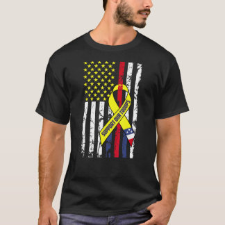 Camiseta Cinta amarilla apoya a nuestros soldados veteranos
