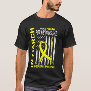 Camiseta Cinta Amarilla Concienciación sobre Endometriosis 