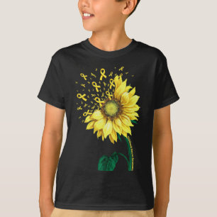 Camiseta Cinta Amarilla de Girasol de Concientización sobre
