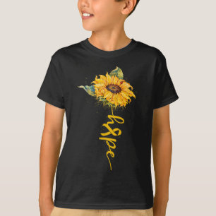 Camiseta Cinta Amarilla de Girasol de Esperanza Infancia Co