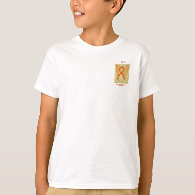 Camiseta Cinta Angel Tee de la Cinta de Conciencia sobre Es (Anverso)