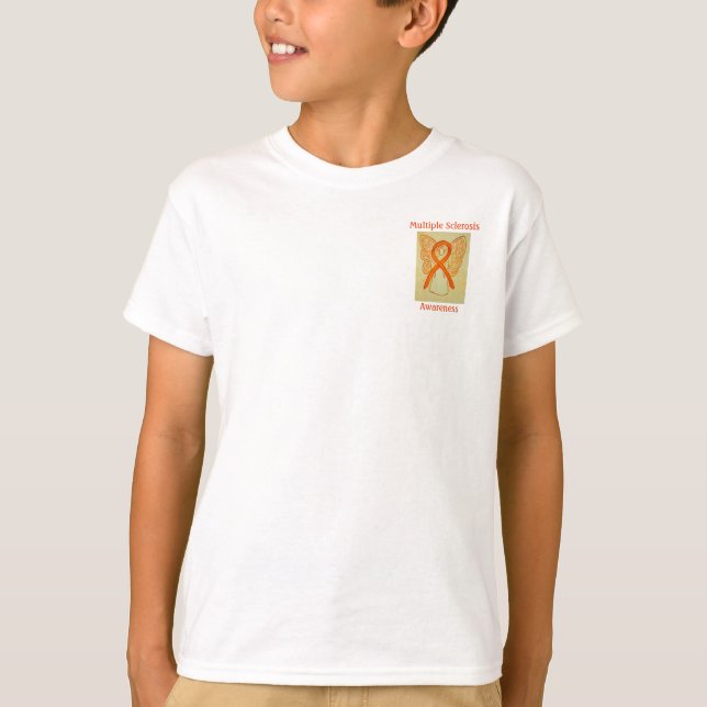 Camiseta Cinta Angel Tee de la Cinta de Conciencia sobre Es (Anverso)