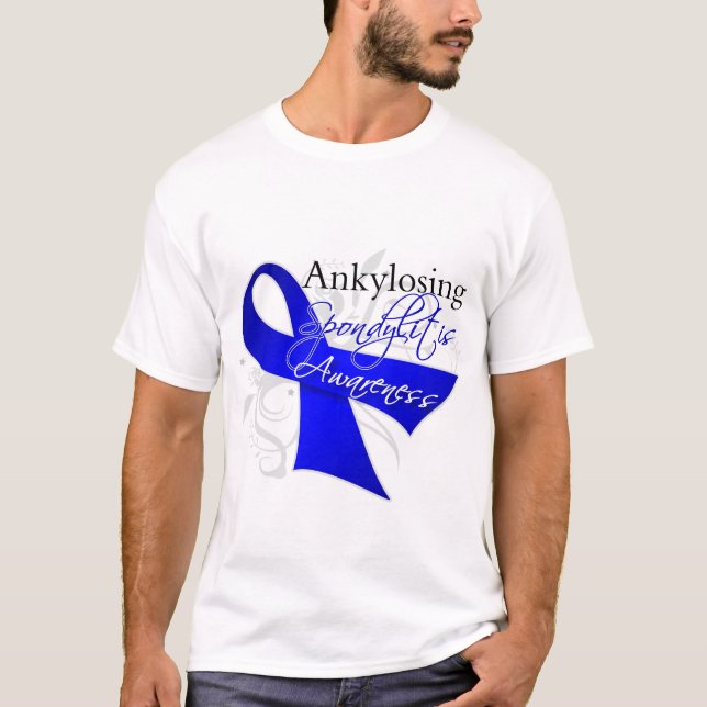 Camiseta Cinta Ankylosing de la conciencia de Spondylitis (Anverso)