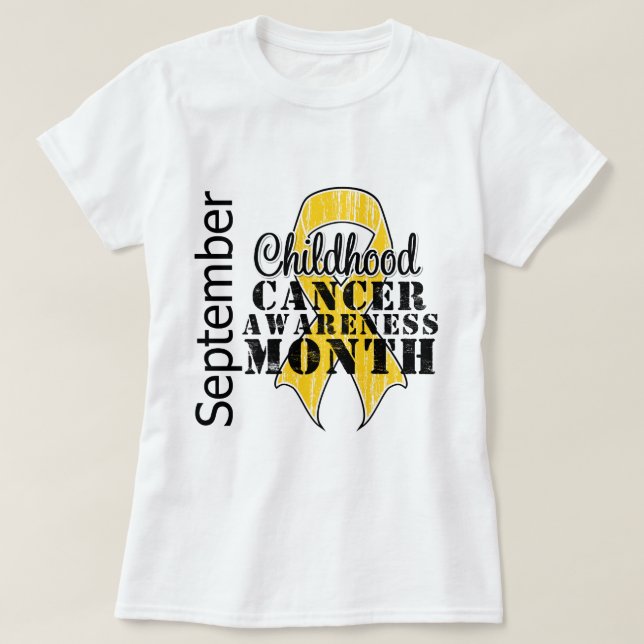 Camiseta Cinta apenada mes de la conciencia del cáncer de (Diseño del anverso)