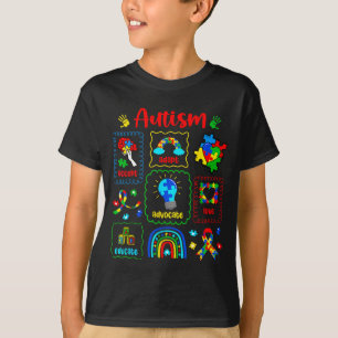 Camiseta Cinta Autista Rompecabezas Conciencia de Autismo H