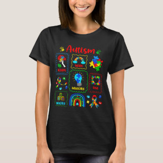 Camiseta Cinta Autista Rompecabezas Conciencia de Autismo H