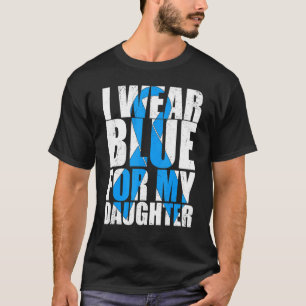 Camiseta Cinta Azul Autismo Llevo Azul Por El Autismo De Mi