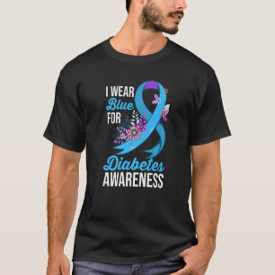 Camiseta Cinta Azul Diabética Yo Llevo Conciencia De La Dia