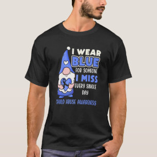 Camiseta Cinta azul Mes de prevención del maltrato infantil