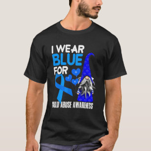 Camiseta Cinta Azul Para La Prevención Del Maltrato Infanti
