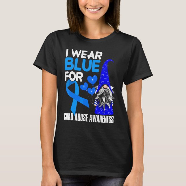 Camiseta Cinta Azul Para La Prevención Del Maltrato Infanti (Anverso)