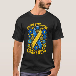 Camiseta Cinta azul y amarilla de concienciación sobre el s