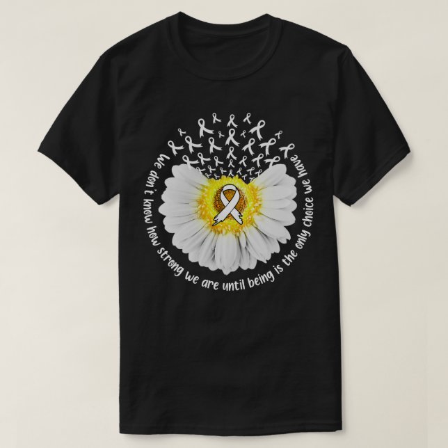 Camiseta Cinta Blanca De Concienciación Sobre El Pulmón Del (Diseño del anverso)
