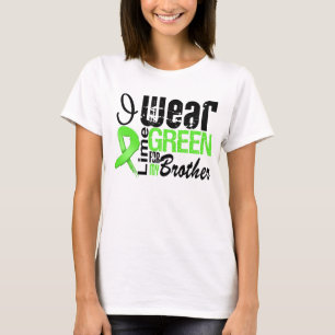 Camiseta Cinta BROTHER de la verde lima del desgaste del