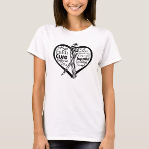 Camiseta Cinta carcinoide del corazón del cáncer