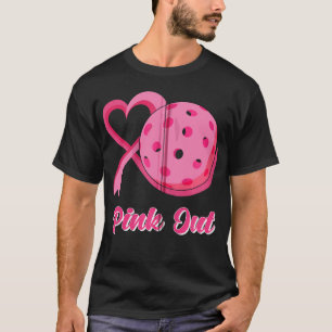 Camiseta Cinta cardíaca de pellebol rosada contra el cáncer